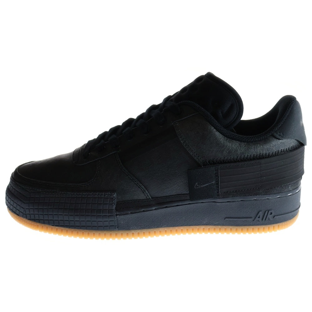 NIKE(ナイキ) AIR FORCE1 TYPE1 エアフォース1 ローカットスニーカー CJ1281-001 ブラック US11/29.0cm