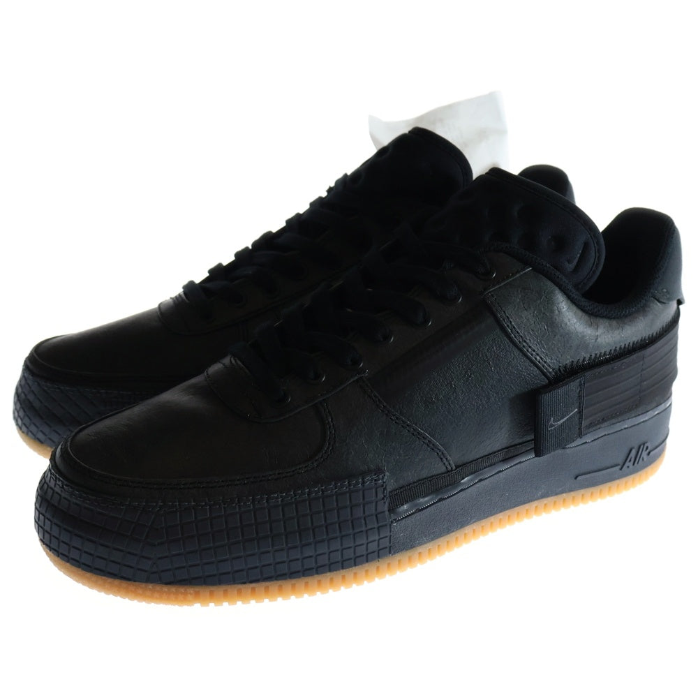 NIKE(ナイキ) AIR FORCE1 TYPE1 エアフォース1 ローカットスニーカー CJ1281-001 ブラック US11/29.0cm