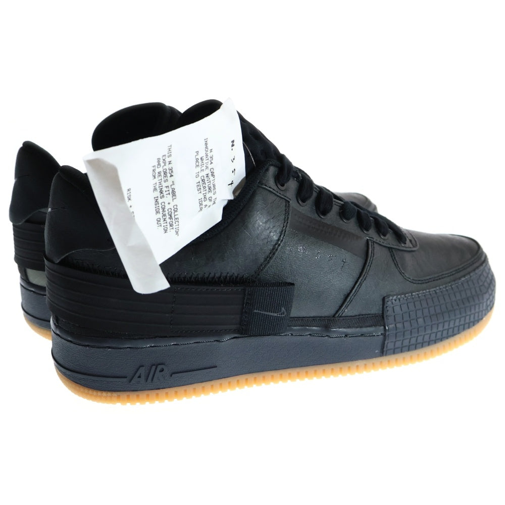 NIKE(ナイキ) AIR FORCE1 TYPE1 エアフォース1 ローカットスニーカー CJ1281-001 ブラック US11/29.0cm