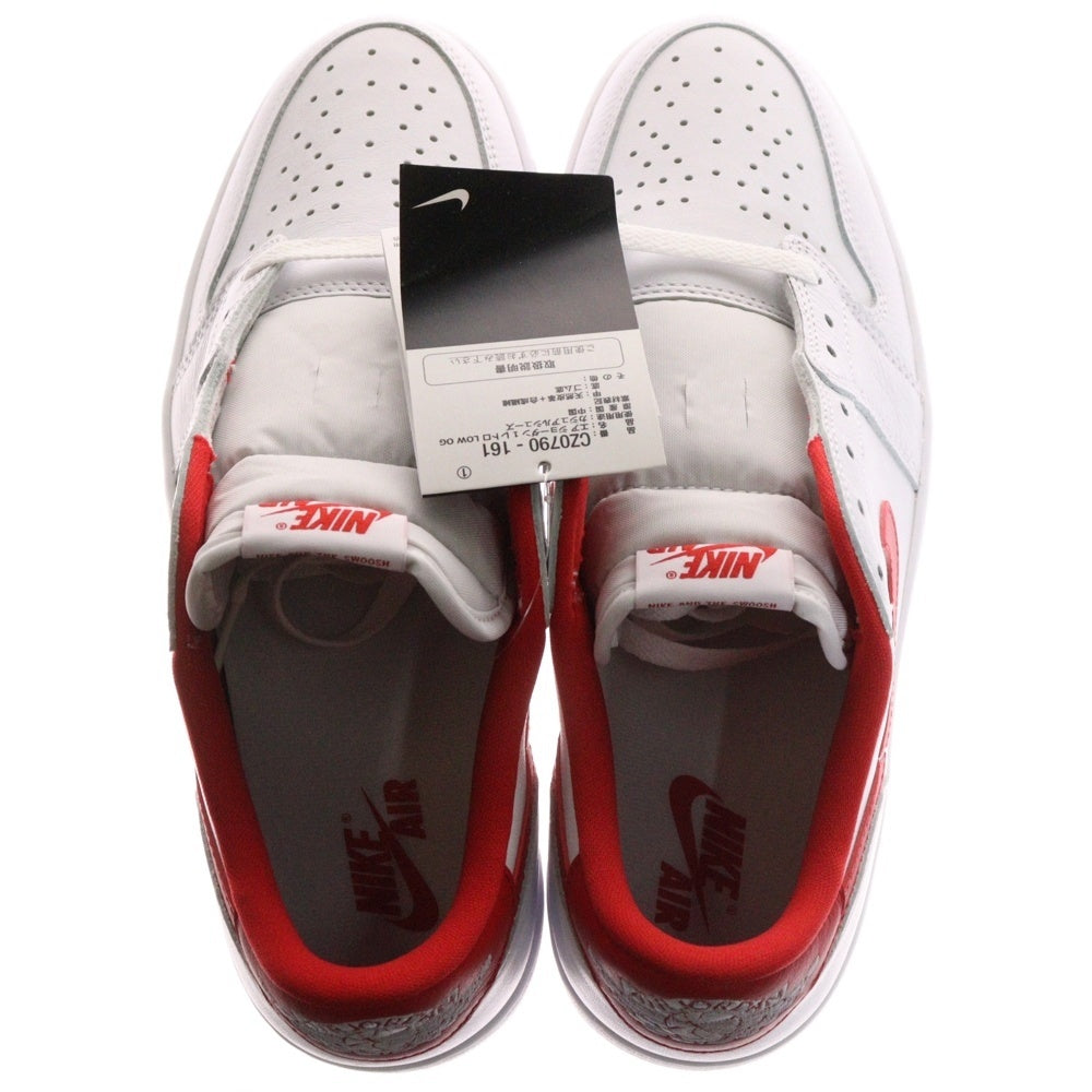 NIKE(ナイキ) AIR JORDAN 1 RETRO LOW エアジョーダン ローカットスニーカー CZ0790-161 ホワイト/レッド US11/29.0cm