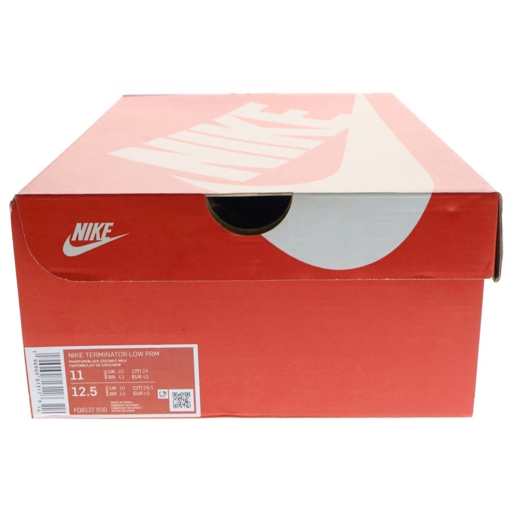 NIKE(ナイキ) TERMINATOR LOW PRM Phantom and Black ナイキ ターミネーター ロー プレミアム ローカットスニーカー FQ8127-030 ブラック/ホワイト US11/29.0cm
