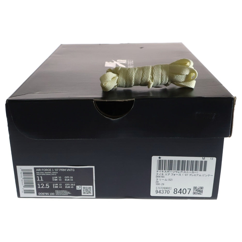 NIKE(ナイキ) AIR FORCE 1 '07 PRM VNTG SAIL DO9785-100 エアフォース1 ヴィンテージセイル ローカットスニーカー ホワイト US11/29.0cm