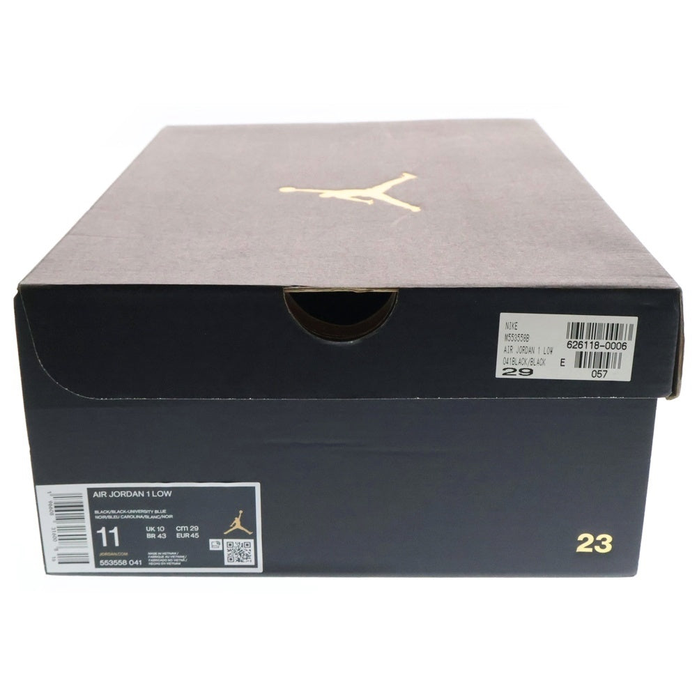 NIKE(ナイキ) AIR JORDAN 1 LOW UNIVERSITY BLUE エアジョーダン1 ローカットスニーカー ユニバーシティブルー 553558-041 ブラック/ブルー US11/29.0cm