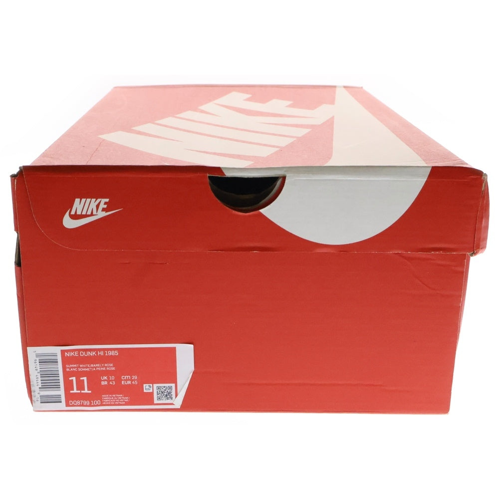 NIKE(ナイキ) DUNK HIGH 1985 ダンク ハイカットスニーカー ホワイト/ピンク US11/29.0cm DQ8799-100 US11/29.0cm
