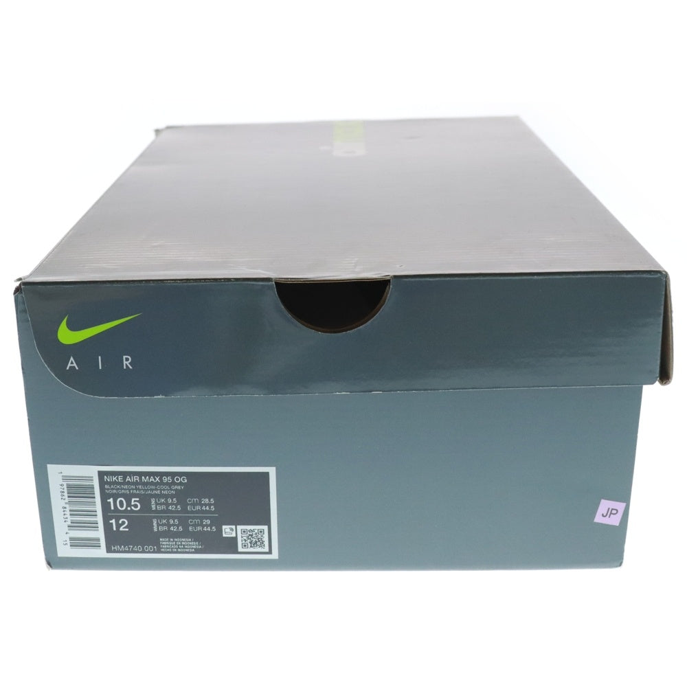 NIKE(ナイキ) AIR MAX 95 OG Neon Yellow 2025 HM4740-001 エア マックス 95 ローカットスニーカー ネオンイエロー/イエローグラデ/グレー US10.5/28.5cm