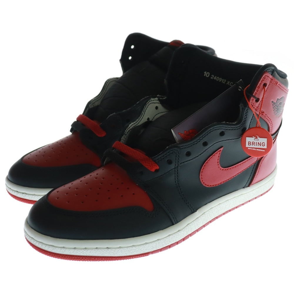 NIKE(ナイキ) AIR JORDAN 1 HIGH 85 BRED エアジョーダン 1 ブレッド ハイカットスニーカー レッド/ブラック US10/28cm HV6674-067