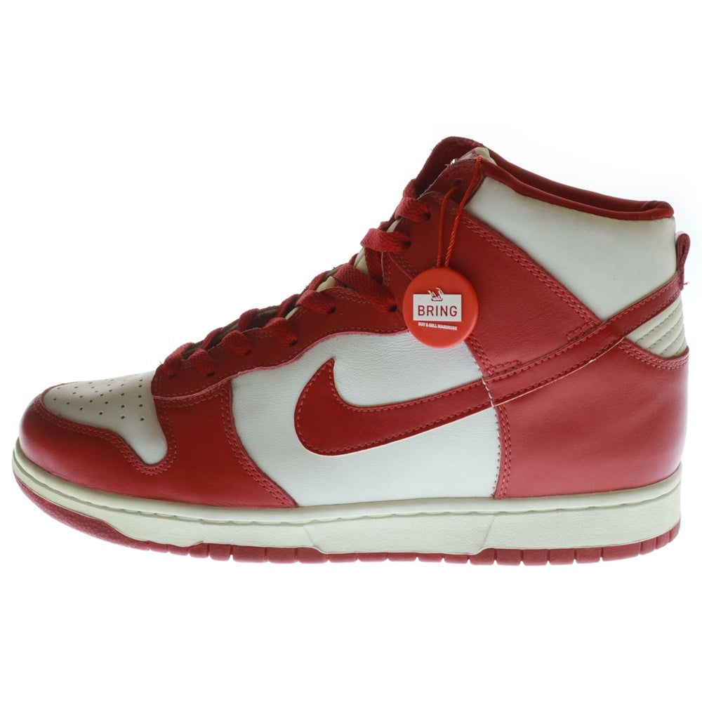 NIKE(ナイキ) 【観賞用1999年製】DUNK HIGH VARSITY RED ダンク ハイカットスニーカー バーシティレッド 630335-161 US10.5/28.5cm ホワイト/レッド