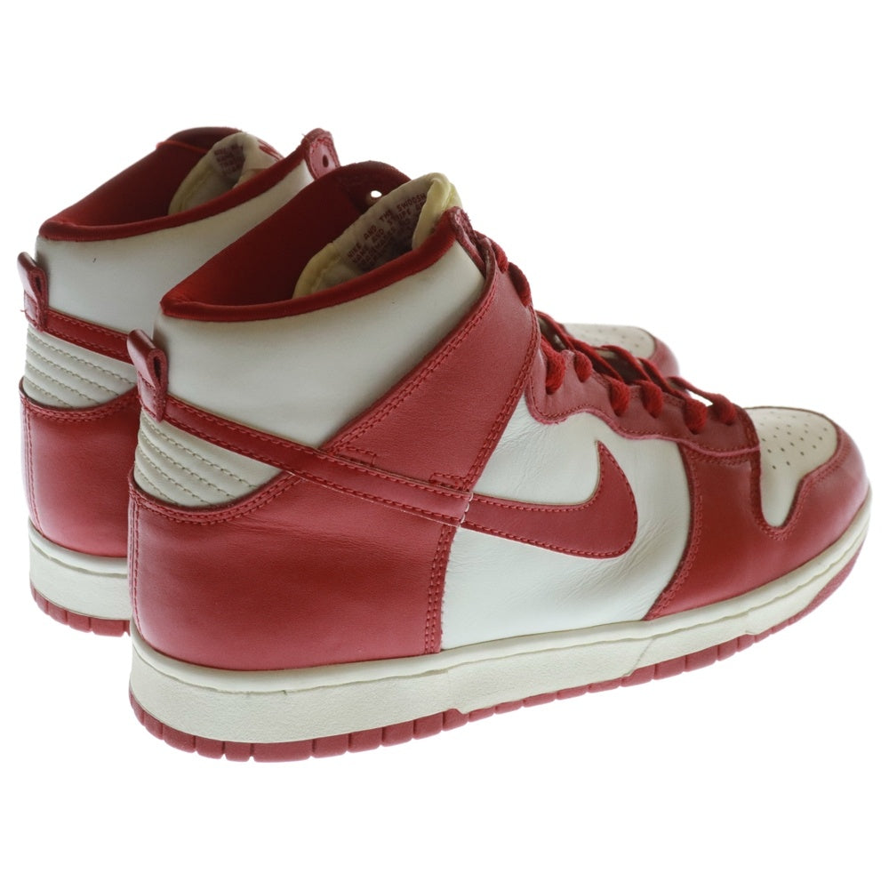 NIKE(ナイキ) 【観賞用1999年製】DUNK HIGH VARSITY RED ダンク ハイカットスニーカー バーシティレッド 630335-161 US10.5/28.5cm ホワイト/レッド