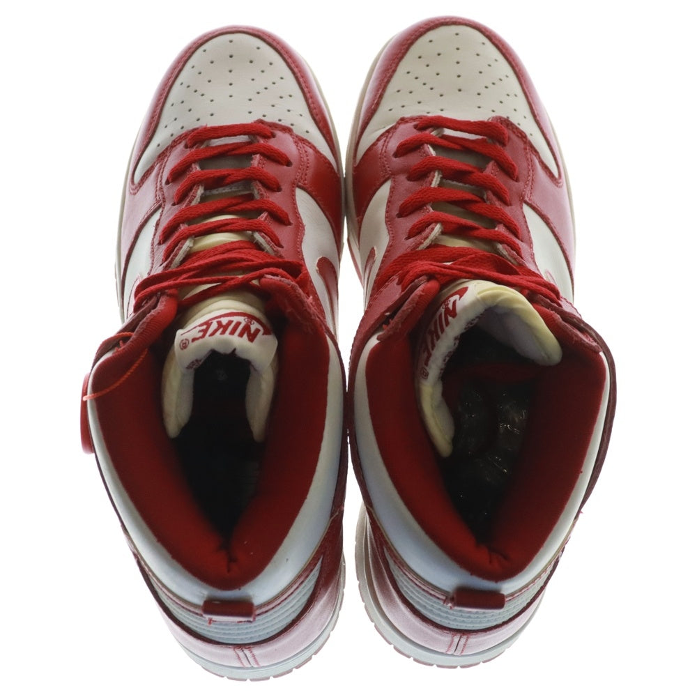 NIKE(ナイキ) 【観賞用1999年製】DUNK HIGH VARSITY RED ダンク ハイカットスニーカー バーシティレッド 630335-161 US10.5/28.5cm ホワイト/レッド