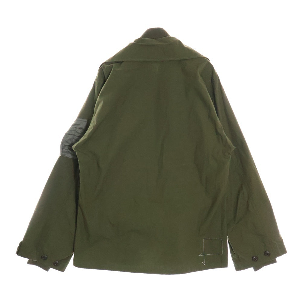 Sacai(サカイ) ×WTAPS 23SS MILL LS 01 Shirt 23-03239M ダブルタップス ミリタリーシャツジャケット オリーブ