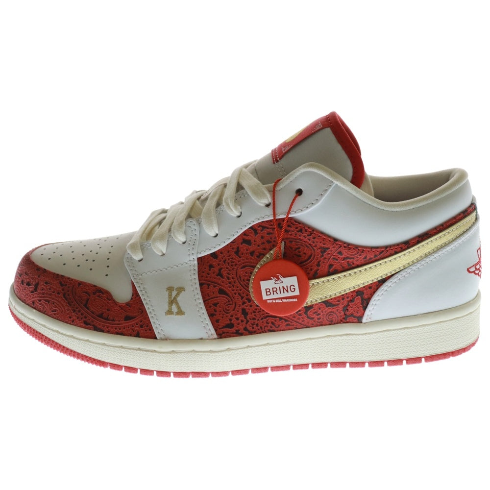 NIKE(ナイキ) AIR JORDAN 1 LOW SPADES DJ5185-100 エアジョーダン1 スペード ローカットスニーカー US9.5/27.5cm レッド/ホワイト