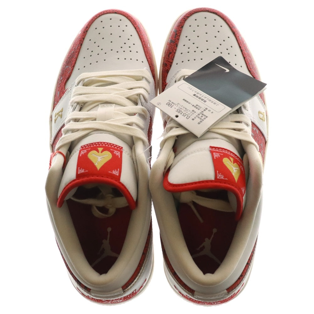 NIKE(ナイキ) AIR JORDAN 1 LOW SPADES DJ5185-100 エアジョーダン1 スペード ローカットスニーカー US9.5/27.5cm レッド/ホワイト