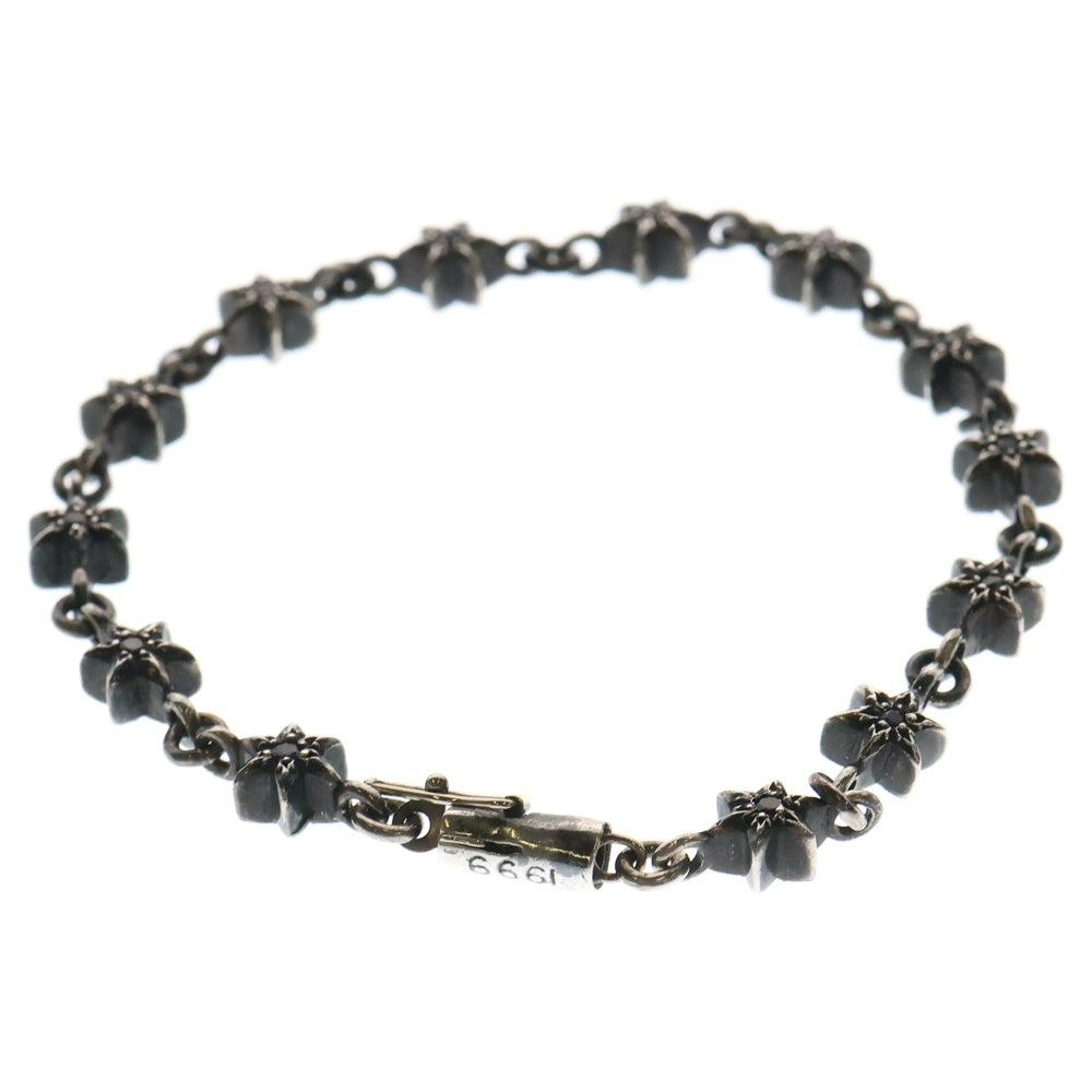 CHROME HEARTS(クロムハーツ) CHN TNY STAR タイニースターオールドシルバーブレスレット サファイア シルバー