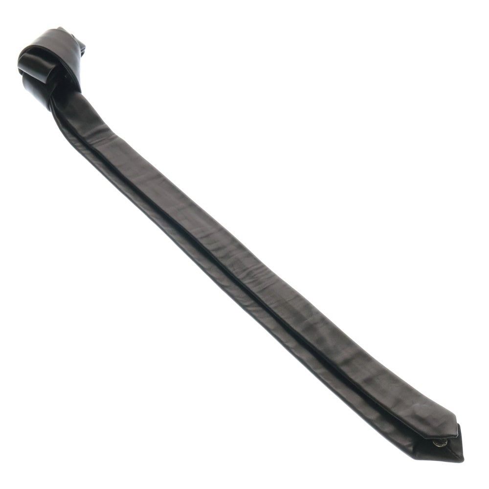 CHROME HEARTS(クロムハーツ) TIE NEK SKNNY LTHR ダガーモチーフ レザーネクタイ ブラック