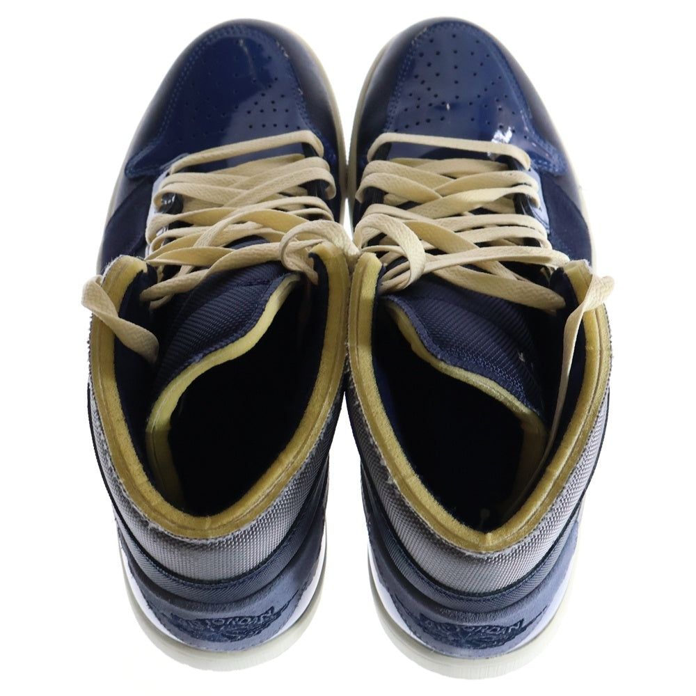 NIKE(ナイキ) AIR JORDAN 1 MID SE CRAFT OBSIDIAN DR8868-400 エアジョーダン1 ミッドカットスニーカー ネイビー US10/28cm