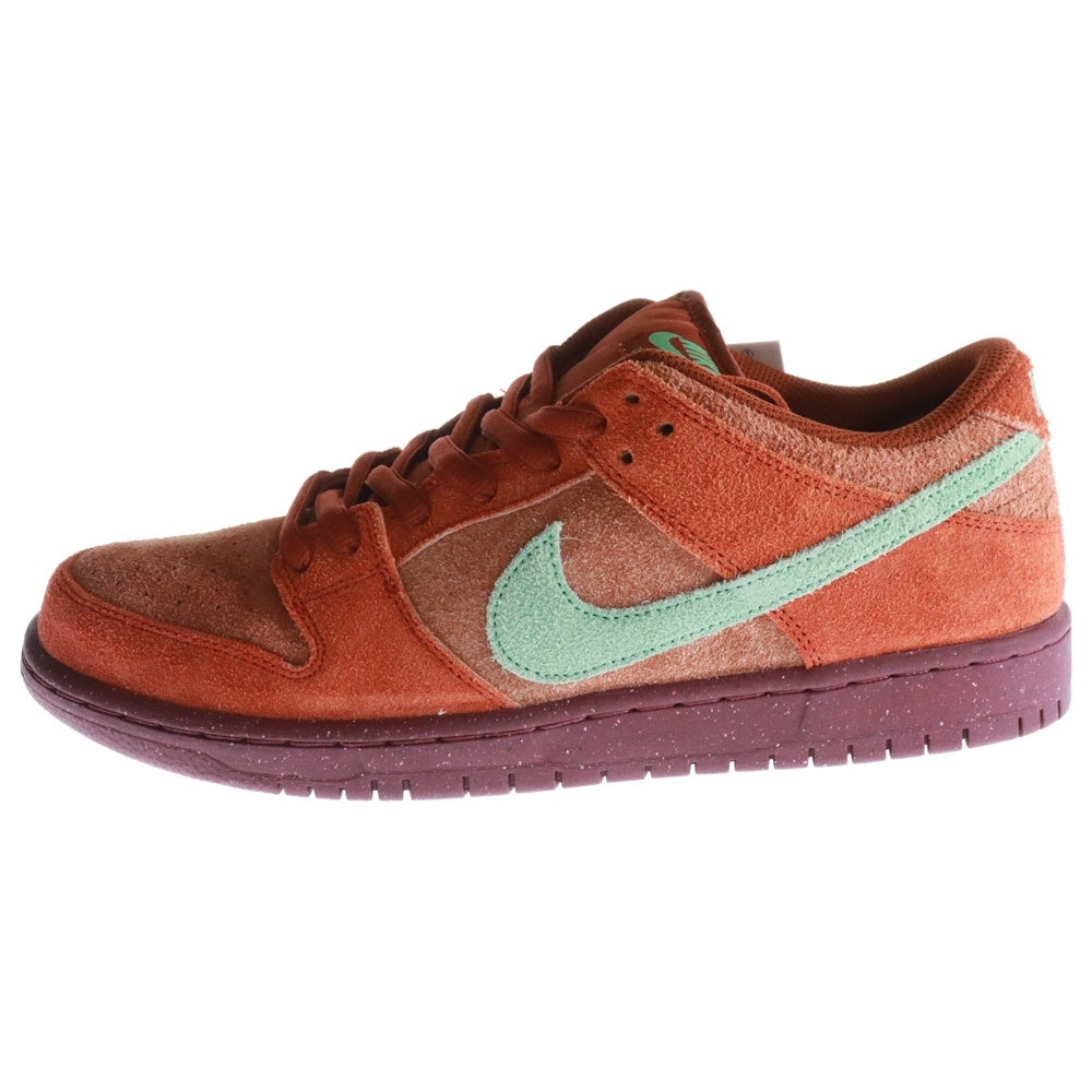 NIKE SB(ナイキエスビー) DUNK LOW PRO PRM MYSTIC RED AND ROSEWOOD DV5429-601 ダンク プロ プレミアム ローカットスニーカー オレンジ US10/28.0cm
