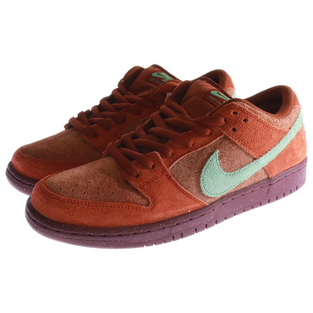 NIKE SB(ナイキエスビー) DUNK LOW PRO PRM MYSTIC RED AND ROSEWOOD DV5429-601 ダンク プロ プレミアム ローカットスニーカー オレンジ US10/28.0cm