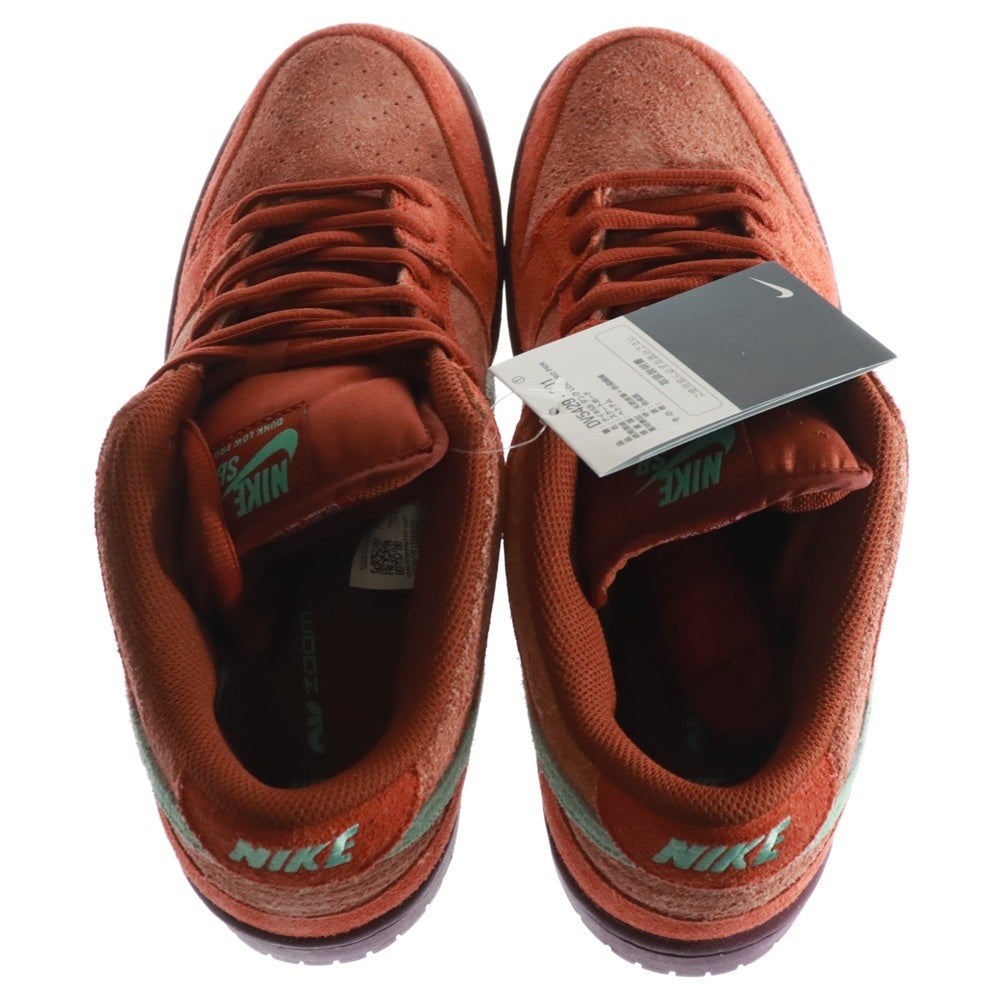 NIKE SB(ナイキエスビー) DUNK LOW PRO PRM MYSTIC RED AND ROSEWOOD DV5429-601 ダンク プロ プレミアム ローカットスニーカー オレンジ US10/28.0cm