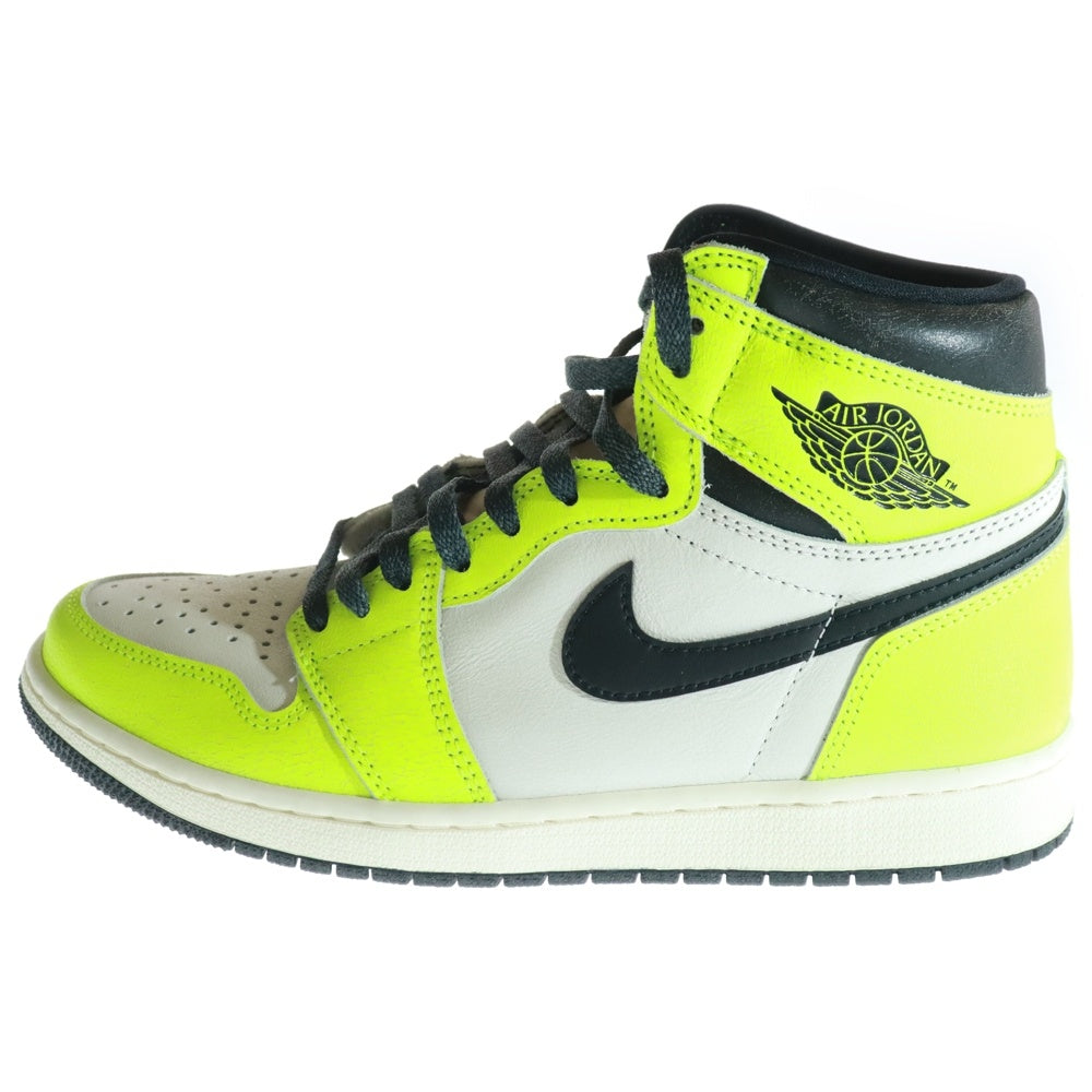 NIKE(ナイキ) AIR JORDAN 1 HIGH OG Volt Visionaire 555088-702 エアジョーダン 1 ハイカットスニーカー ボルト ヴィジョネア イエロー/ホワイト US9.5/27.5cm