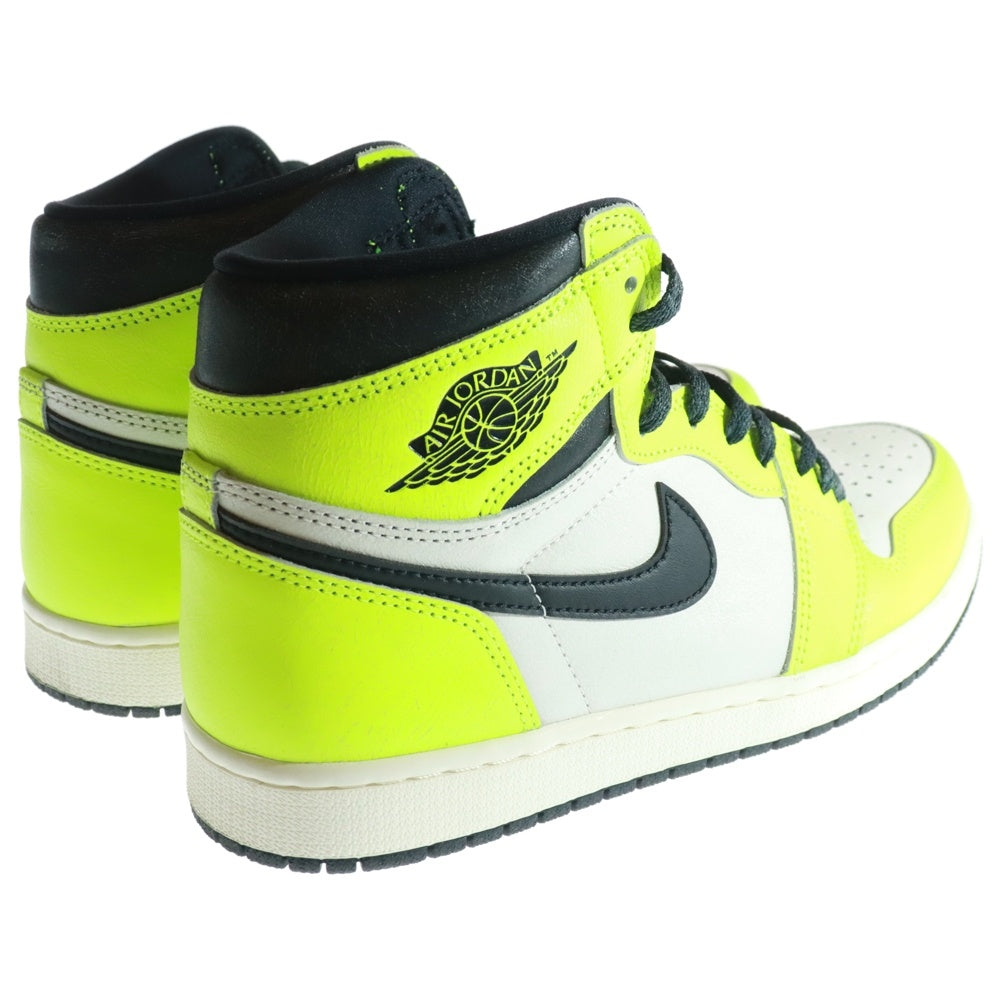 NIKE(ナイキ) AIR JORDAN 1 HIGH OG Volt Visionaire 555088-702 エアジョーダン 1 ハイカットスニーカー ボルト ヴィジョネア イエロー/ホワイト US9.5/27.5cm