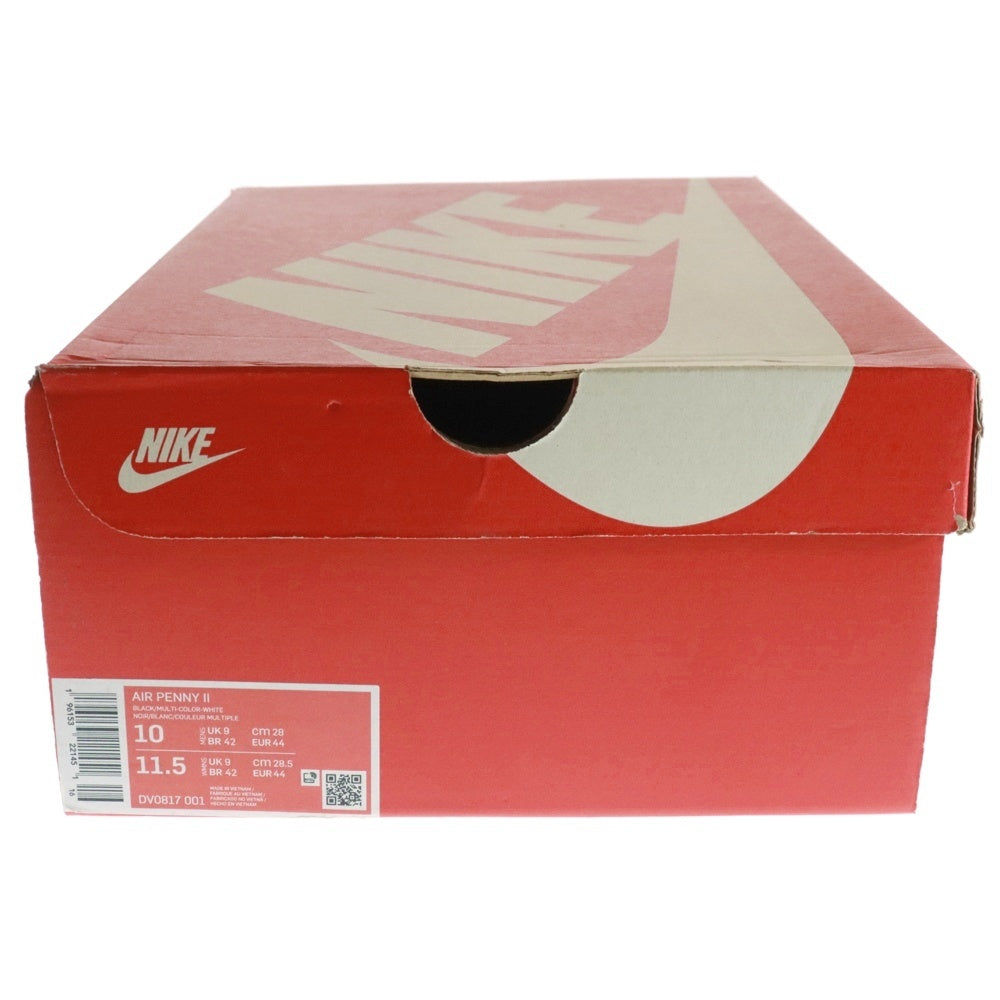 NIKE(ナイキ) AIR PENNY 2 DV0817-001 エア ペニー2 ローカットスニーカー ブラック US10/28.0cm