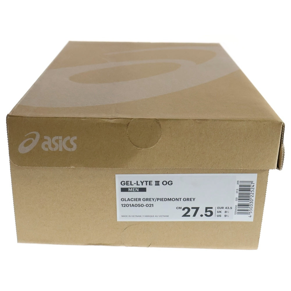 ASICS(アシックス) GEL-LYTE III OG 1201A050-021 ゲルライトIII ローカットスニーカー グレー US9.5/27.5cm