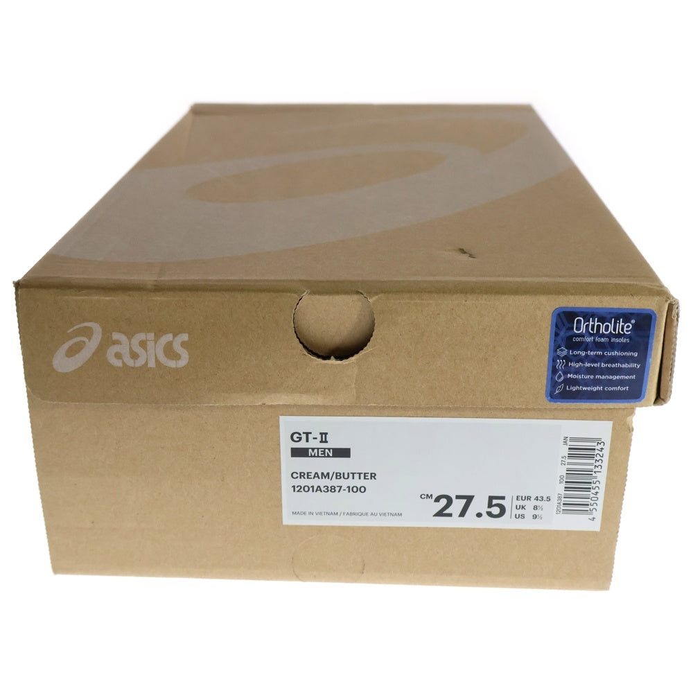 ASICS(アシックス) SPORTSTYLE GT-II 1201A387-100 ローカットスニーカー ベージュ UDS9.5/27.5cm