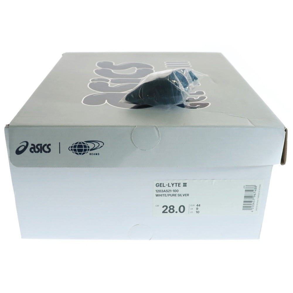ASICS(アシックス) BEAMS別注 GEL-LYTE III 1203A521-100 ゲルライト ローカットスニーカー ホワイト US10/28.0cm