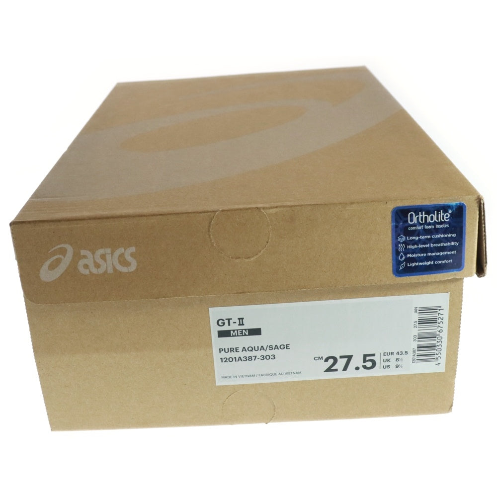 ASICS(アシックス) GT-II 1201A387-303 ジーティーツー ローカットスニーカー グリーン US9.5.27.5cm