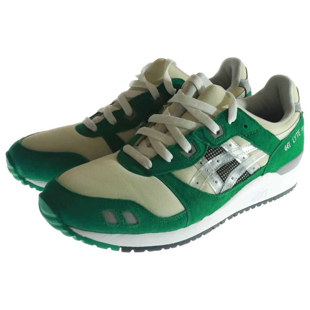 ASICS(アシックス) ×AWAKE NY GEL LYTE3 1201A568-100 アウェイクニューヨーク ゲルライト3 ローカットスニーカー グリーン US9.5/27.5cm