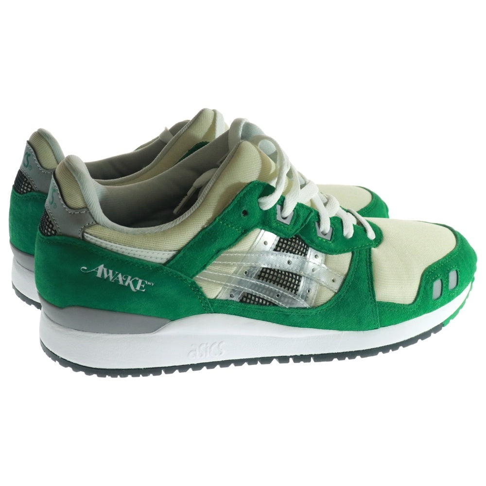 ASICS(アシックス) ×AWAKE NY GEL LYTE3 1201A568-100 アウェイクニューヨーク ゲルライト3 ローカットスニーカー グリーン US9.5/27.5cm