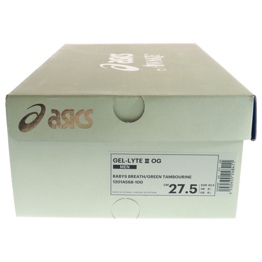 ASICS(アシックス) ×AWAKE NY GEL LYTE3 1201A568-100 アウェイクニューヨーク ゲルライト3 ローカットスニーカー グリーン US9.5/27.5cm