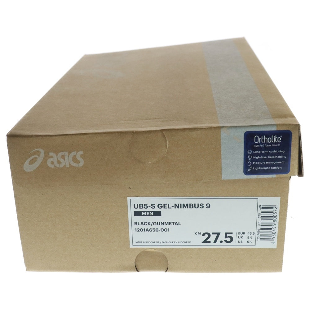 ASICS(アシックス) UB5-S GEL-NIMBUS 9 1201A656-001 ゲルニンバス ローカットスニーカー ブラック/パープル US9.5/27.5cm