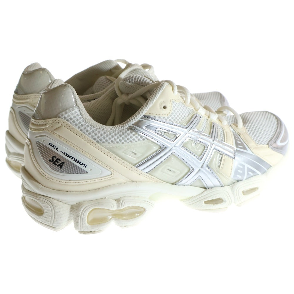 ASICS(アシックス) ×WIND AND SEA GEL NIMBUS 9 1201A801-100 ウィンダンシー ゲルニンバス9 ローカットスニーカー ホワイト US9.5/27.5cm