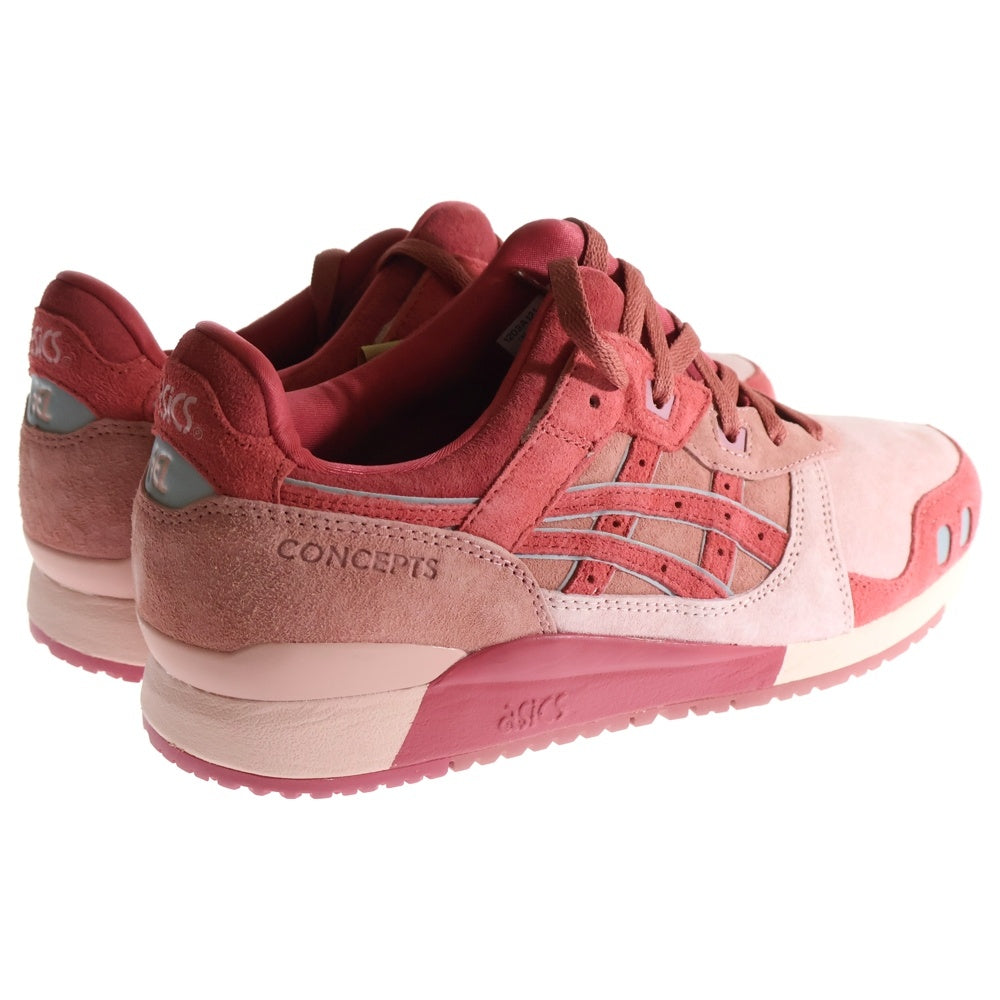 ASICS(アシックス) ×Concepts GEL-LYTE III 1203A121-700 コンセプツ ゲルライト ローカットスニーカー ピンク US9.5/27.5cm
