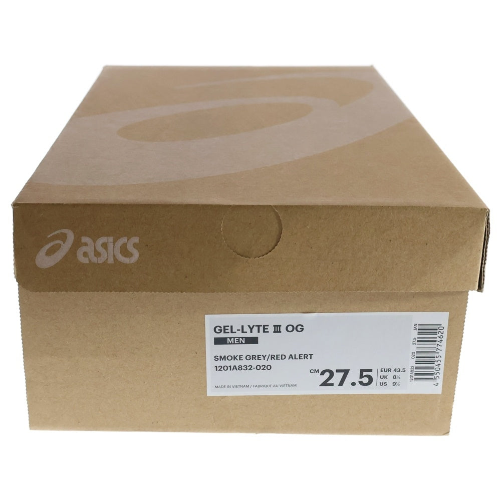 ASICS(アシックス) GEL-LYTE III 1201A832-020 ゲルライトIII ローカットスニーカー ホワイト/ブラウン US9.5/27.5cm
