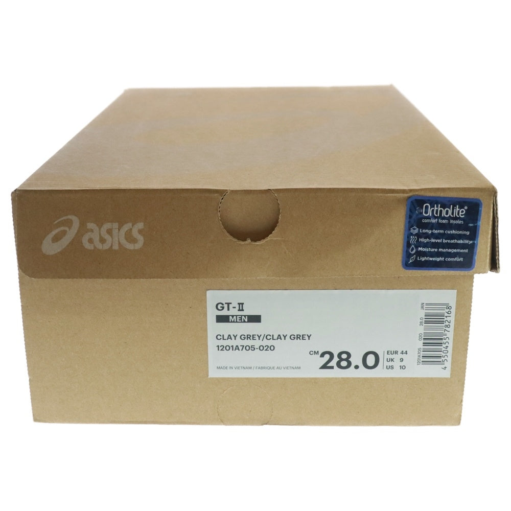 ASICS(アシックス) GT-II 1201A705-020 ローカットスニーカー グレー US10/28.0cm