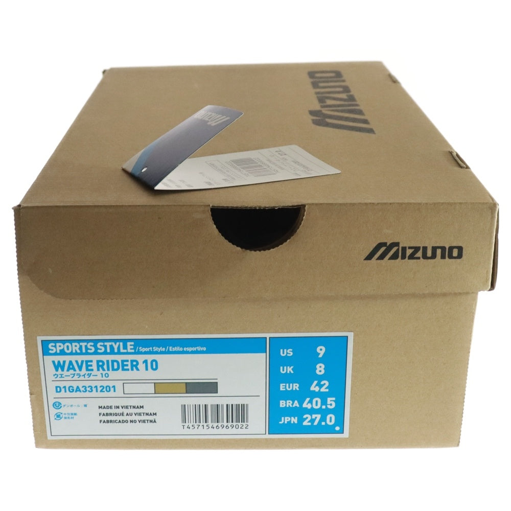 MIZUNO(ミズノ) WAVE RIDER 10 D1GA331201 ウェーブ ライダー 10 ローカットスニーカー US9/27.0cm