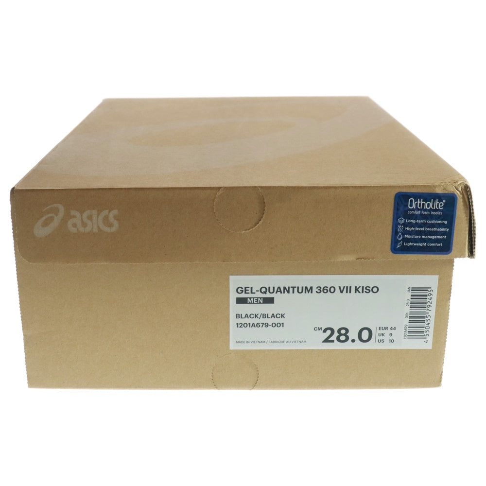 ASICS(アシックス) GEL QUANTAM 360 7 KISO 1201A679-001 ゲル クオンタム 360 セブン キソ ローカットスニーカー ブラック US10/28cm