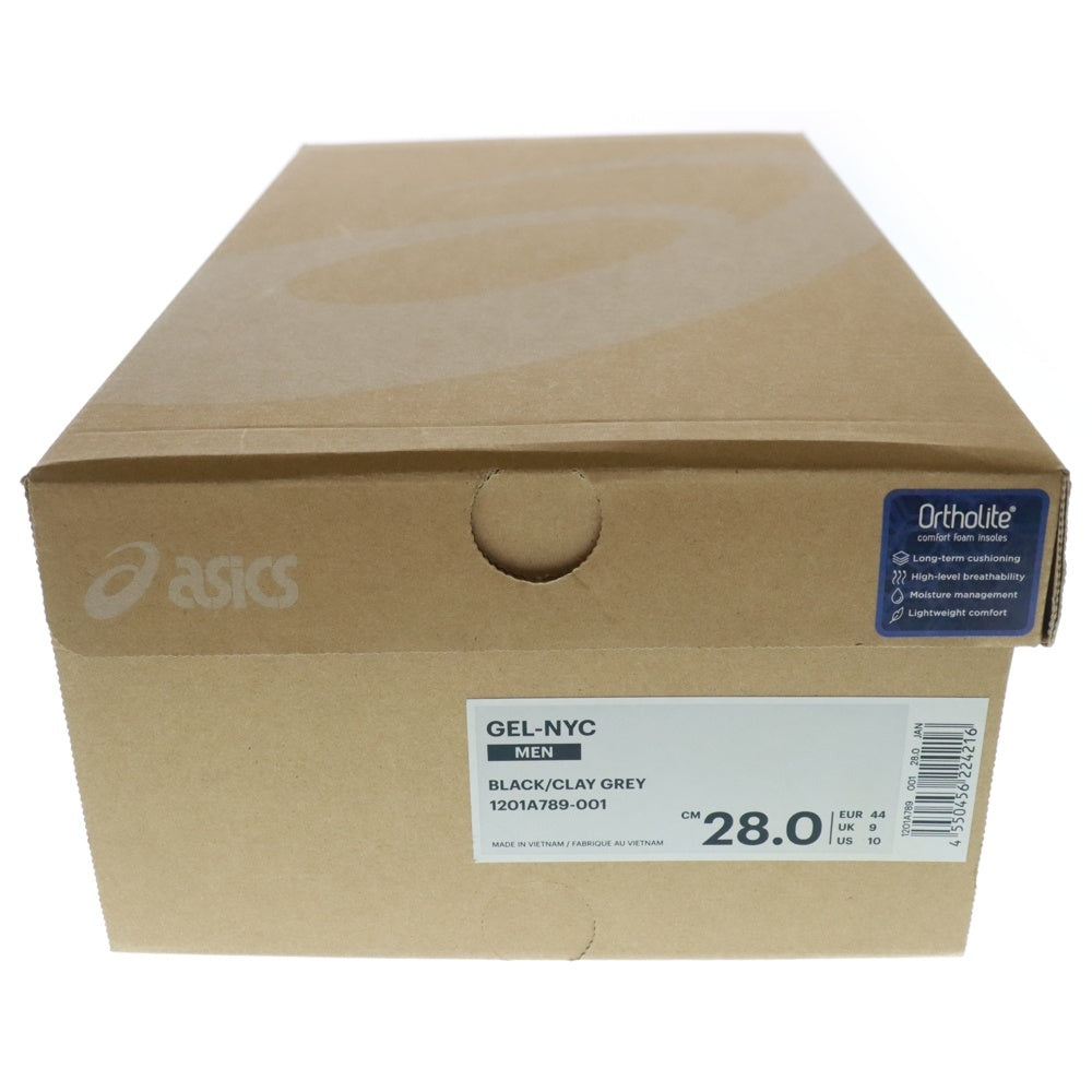 ASICS(アシックス) GEL-NYC 1201A789-001 ゲル ローカットスニーカー グレー/ブラック US9.5/27.5cm