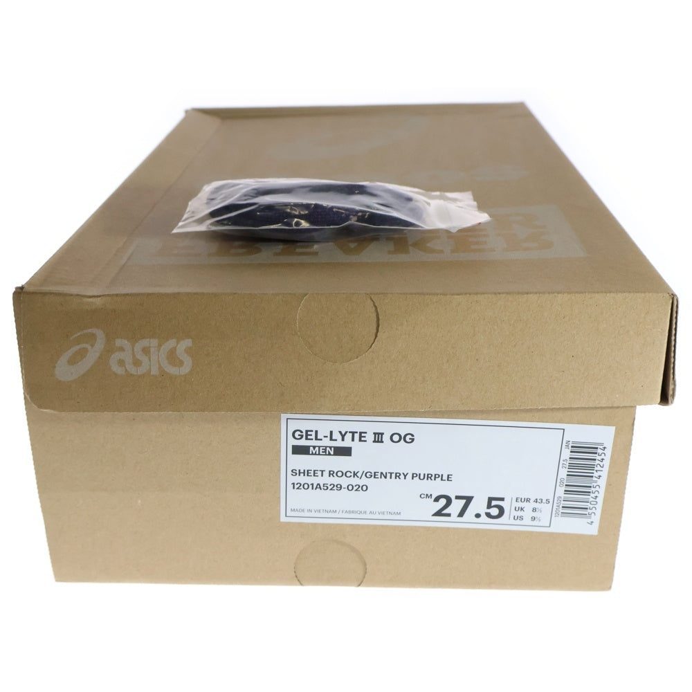 ASICS(アシックス) ×SNEAKER FREAKER ×ATMOS GEL-LYTE 3 OG 1201A529-020 スニーカー フリーカー アトモス ゲルライト ローカットスニーカー パープル US9.5/27.5cm