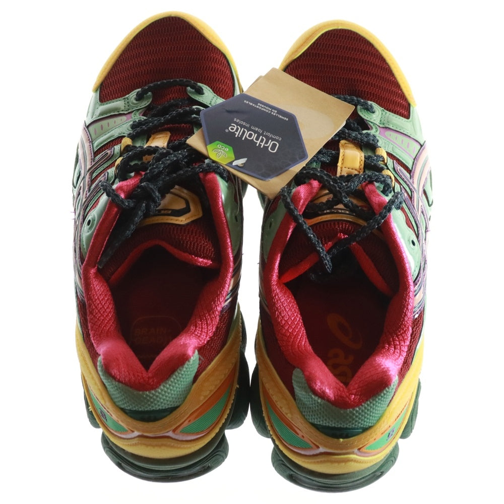 ASICS(アシックス) ×BRAIN DEAD GEL NIMBUS 9 RIO RED 1201A849-600 ブレインデッド ゲルニンバス9 ローカットスニーカー マルチカラー US10/27.5cm