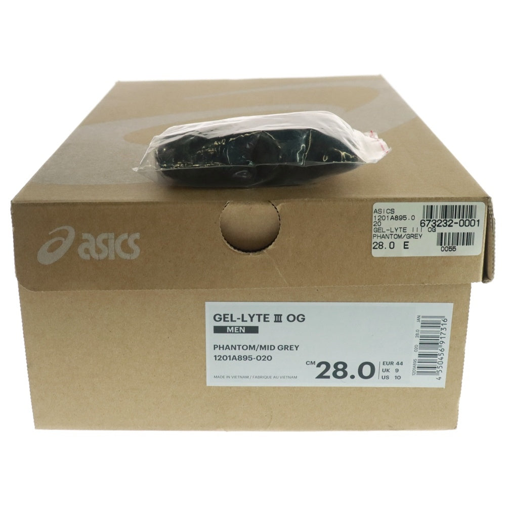 ASICS(アシックス) GEL-LYTE III OG 1201A895-020 ゲルライト ローカットスニーカー グレー US10/28cm