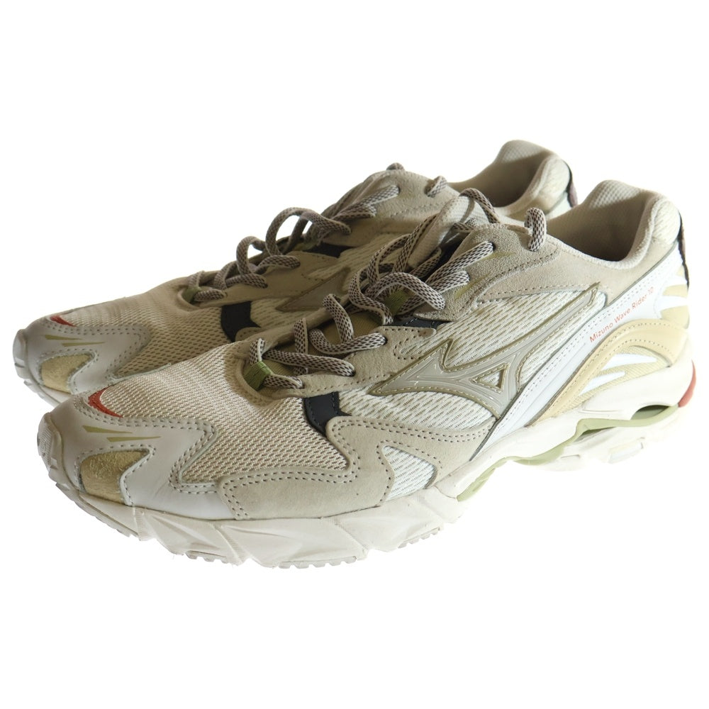 MIZUNO(ミズノ) ×WOODWOOD WAVE RIDER10 ウッドウッド ウェーブライダー 10 ローカットスニーカー ベージュ US9.5/27.5cm