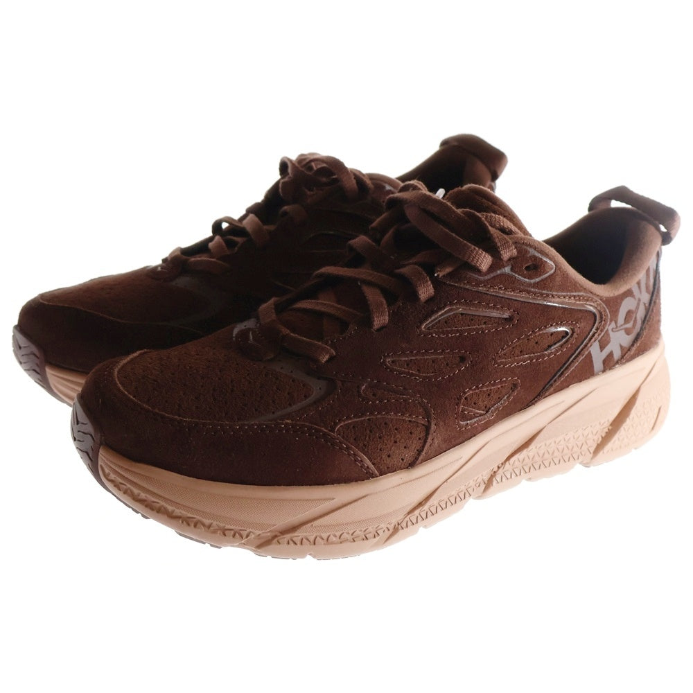 HOKA ONE ONE(ホカオネオネ) U CLIFTON L SUEDE 1122571 クリフトン ローカットスニーカー ブラウン US9.5/27.5cm