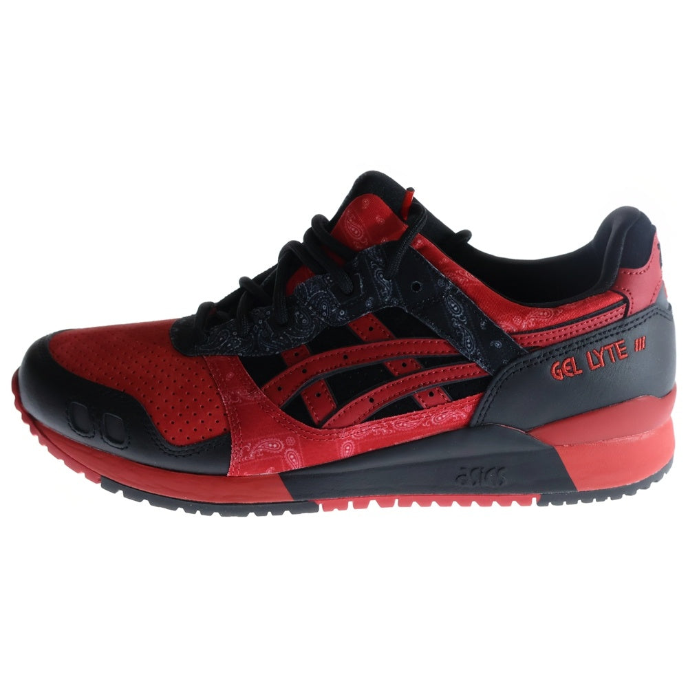 ASICS(アシックス) GEL-LYTE III OG 1201A854-001 ゲルライト ローカットスニーカー ブラック/レッド US9.5/27.5cm
