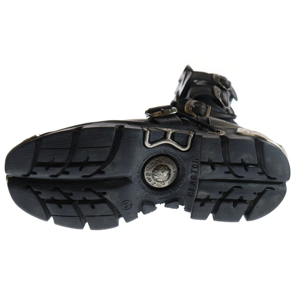 NEW ROCK(ニューロック) BOOT METALLIC メタリックブーツ レザーシューズ ブラック