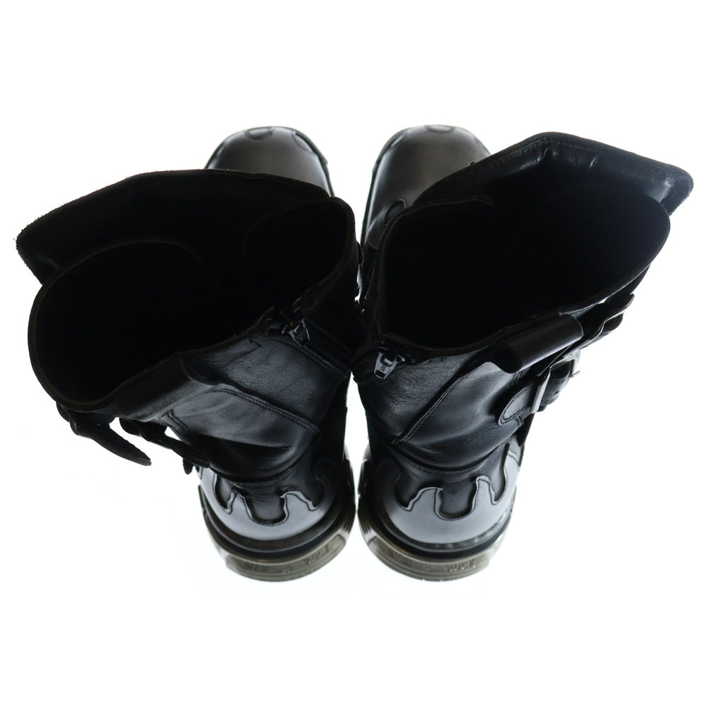 NEW ROCK(ニューロック) BOOT METALLIC メタリックブーツ レザーシューズ ブラック