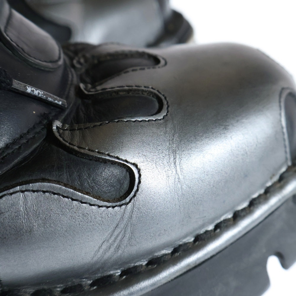 NEW ROCK(ニューロック) BOOT METALLIC メタリックブーツ レザーシューズ ブラック