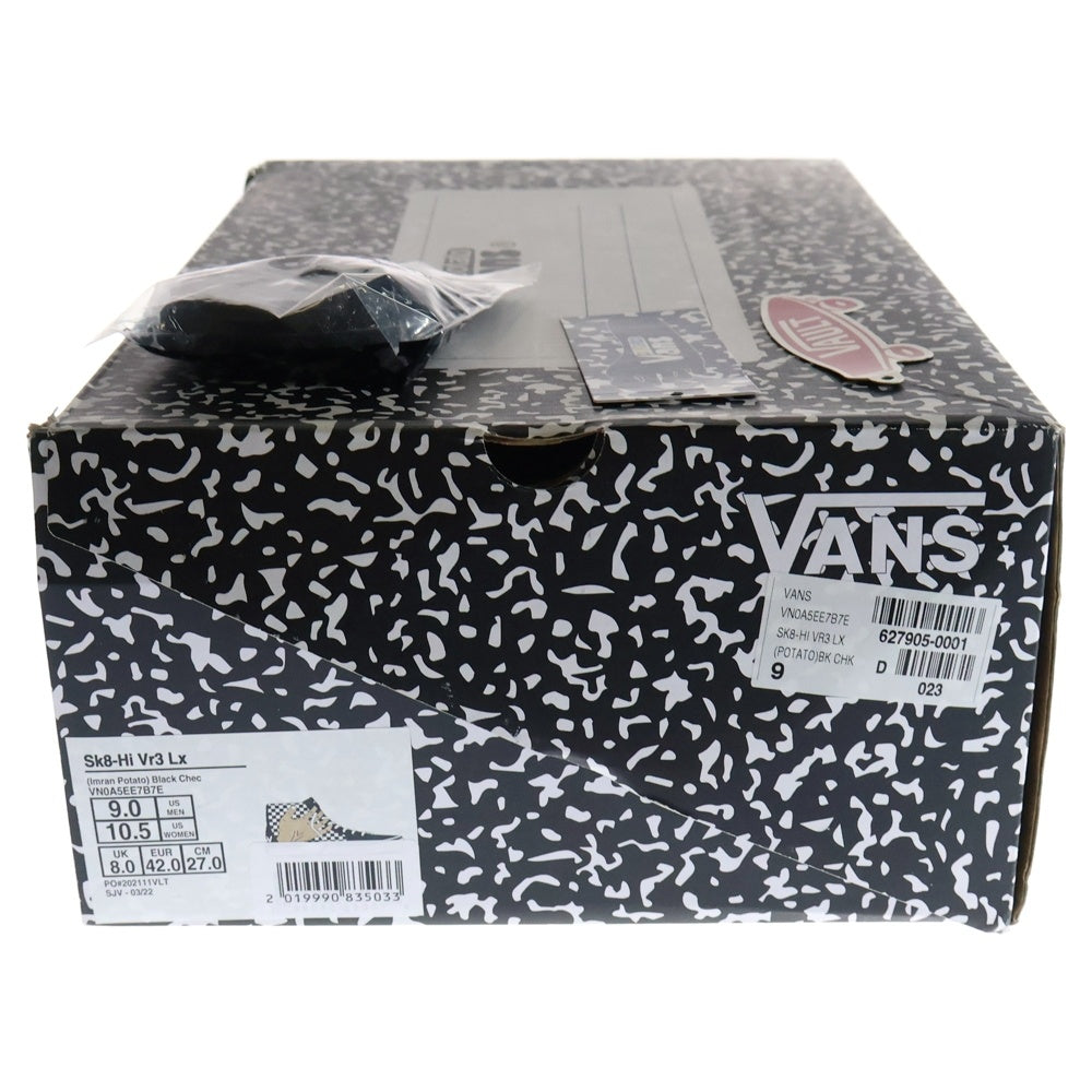 VANS(ヴァンズ) ×Imran Potato SK8-HI VR3 LX イムランポテト ローカットスニーカー US9/27.0cm ブラック/ホワイト VN0A5EE7B7H1